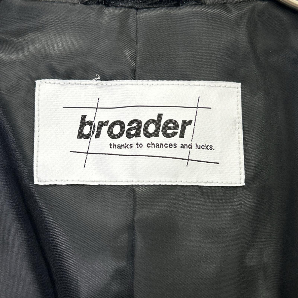 BRD- BRD-032 Basic Leather Riders Jacket Black Size MAX