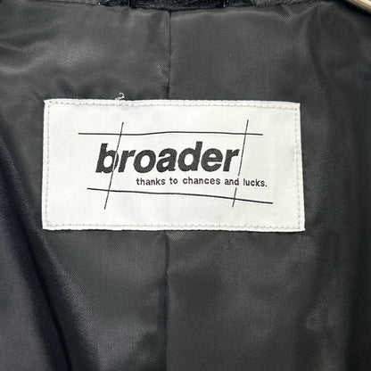 BRD- BRD-032 Basic Leather Riders Jacket Black Size MAX