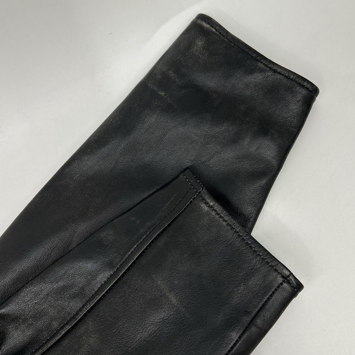BRD- BRD-032 Basic Leather Riders Jacket Black Size MAX