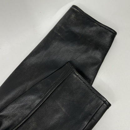 BRD- BRD-032 Basic Leather Riders Jacket Black Size MAX