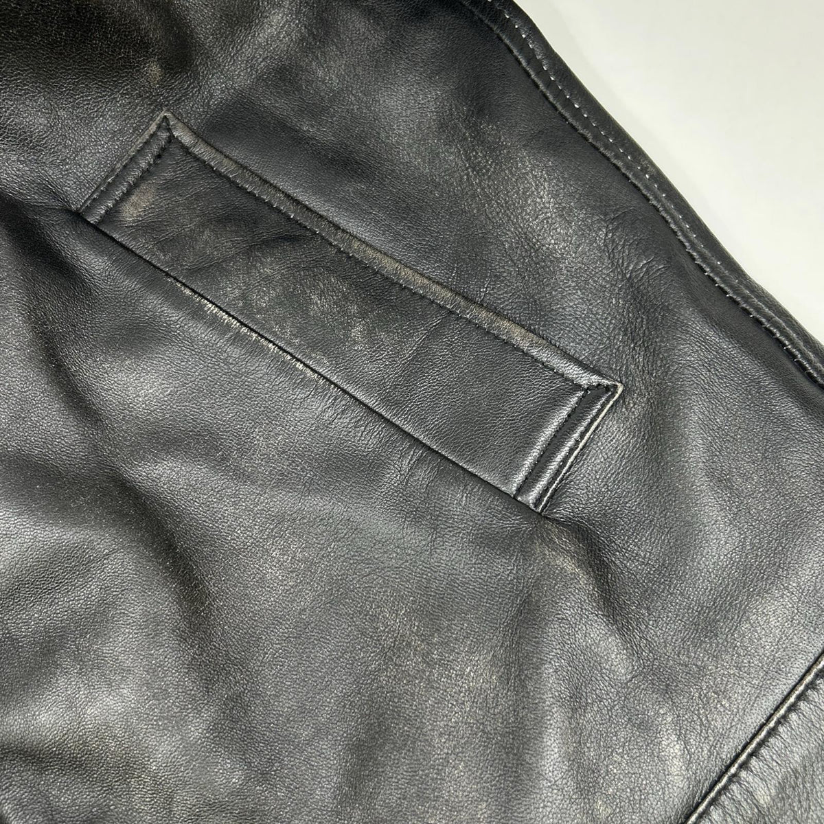 BRD- BRD-032 Basic Leather Riders Jacket Black Size MAX