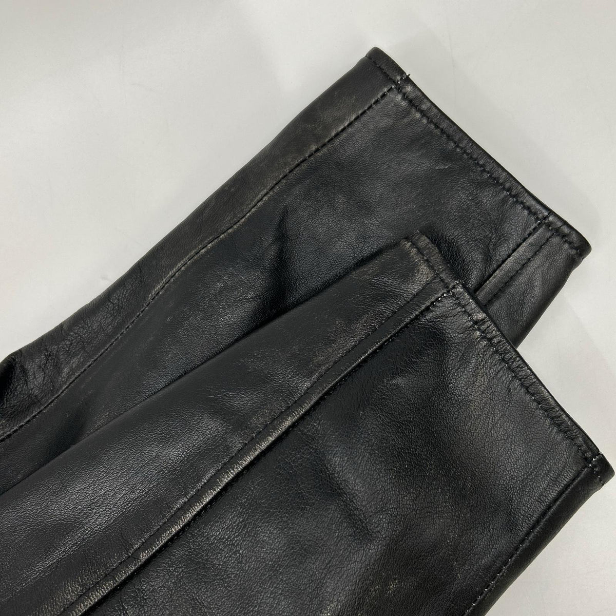 BRD- BRD-032 Basic Leather Riders Jacket Black Size MAX