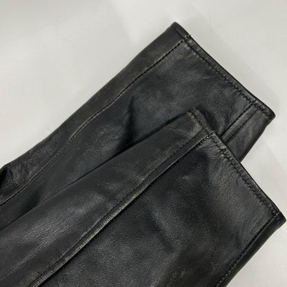 BRD- BRD-032 Basic Leather Riders Jacket Black Size MAX