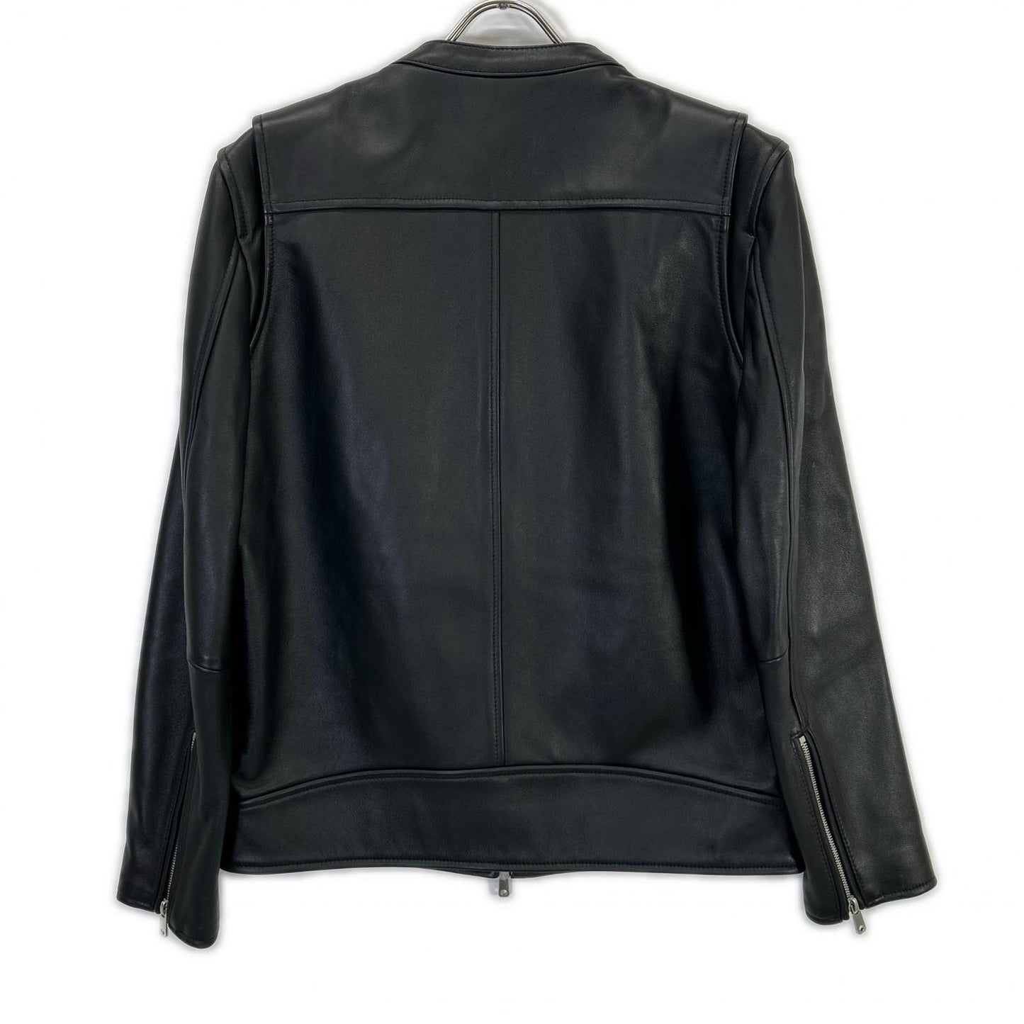 UNITED TOKYO Black Lamb Leather Single Rider Jacket Size 2