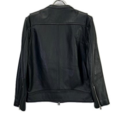 UNITED TOKYO Black Lamb Leather Single Rider Jacket Size 2