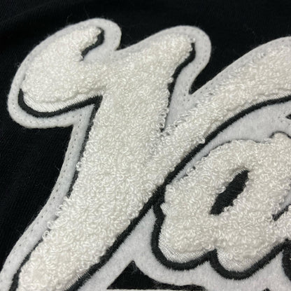 VALENTINO Black Cotton Logo Patch T-Shirt Size S