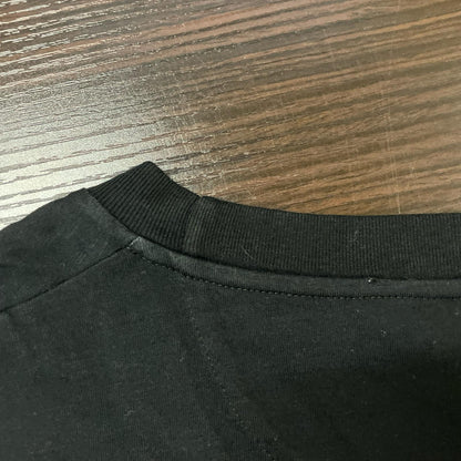 VALENTINO Black Cotton Logo Patch T-Shirt Size S