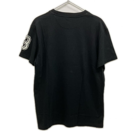 VALENTINO Black Cotton Logo Patch T-Shirt Size S
