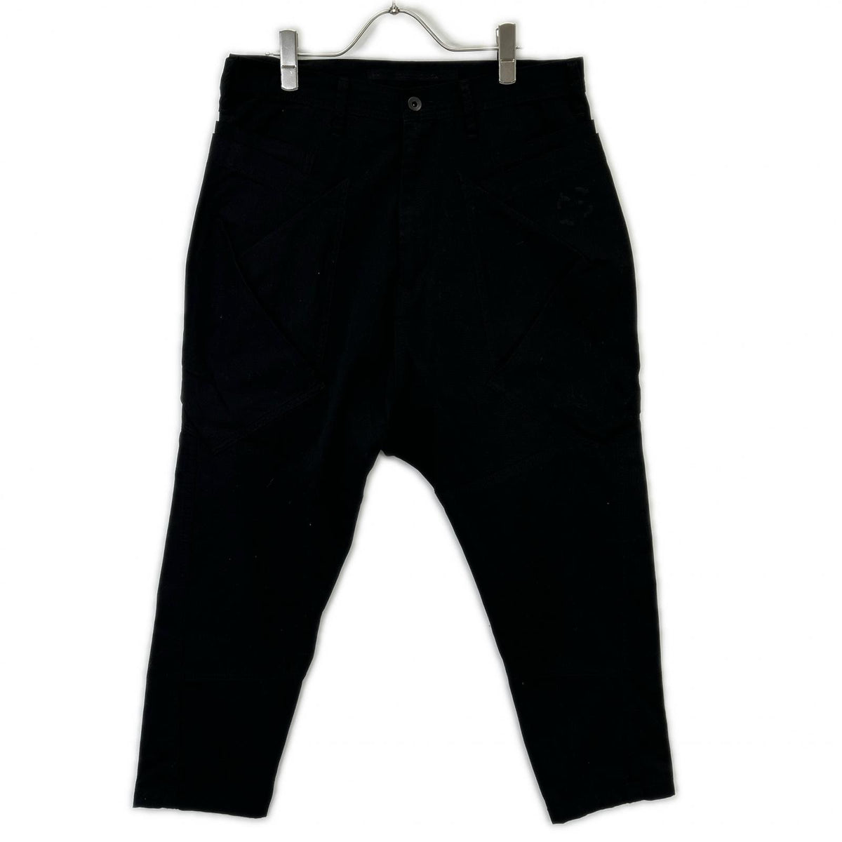 JULIUS Black Cotton Big Pocket Pants Size 2