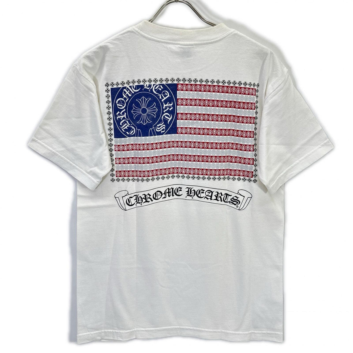 Chrome Hearts American Flag Crewneck Pocket T-Shirt Size M