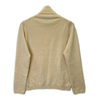 Cruciani Beige Cashmere High-Neck Knit Sweater Size 42