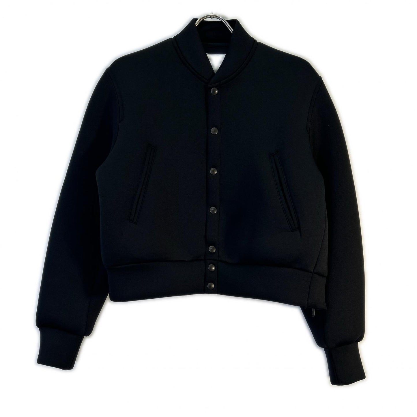 ONE GRAVITY Black Side-Zip Double Knit Cardigan Size F