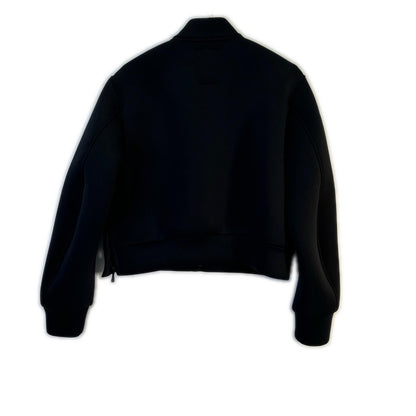 ONE GRAVITY Black Side-Zip Double Knit Cardigan Size F