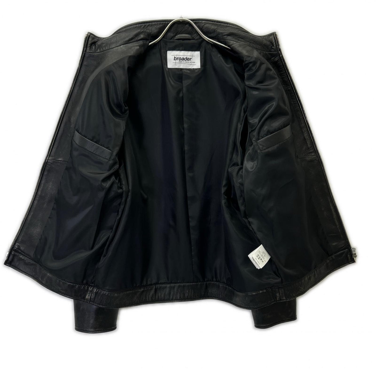 BRD- Basic Leather Vintage Black Jacket Size MAX