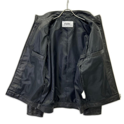 BRD- Basic Leather Vintage Black Jacket Size MEGA