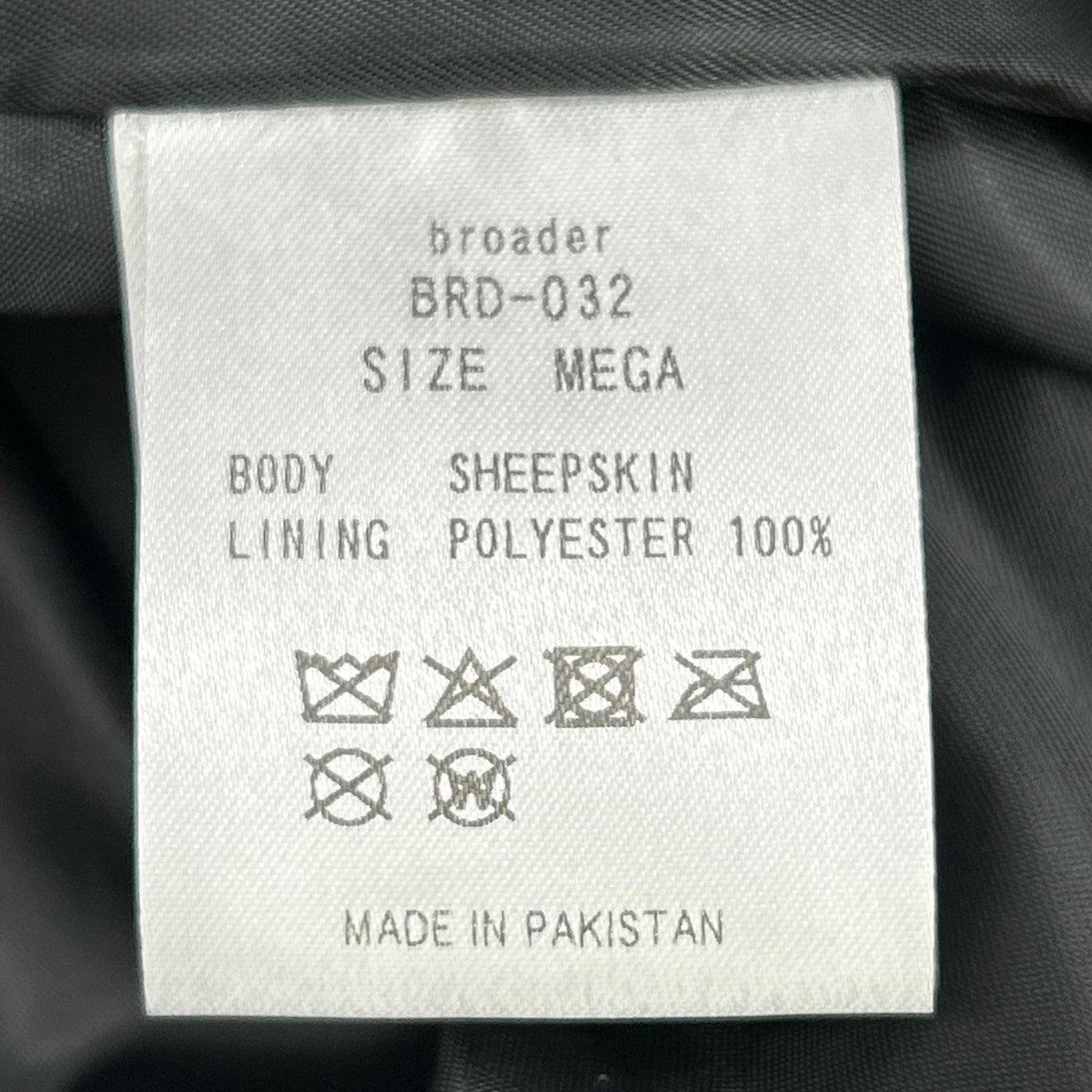 BRD- Basic Leather Vintage Black Jacket Size MEGA