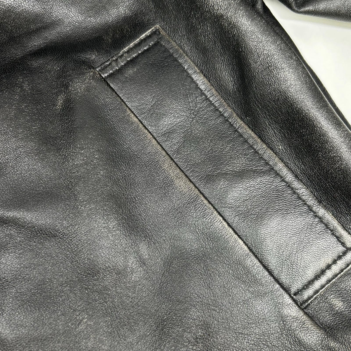 BRD- Basic Leather Vintage Black Jacket Size MEGA