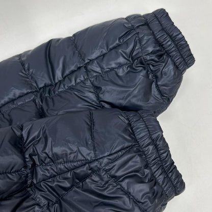 LOUIS VUITTON Quilted Logo Patch Down Jacket Navy Size 48