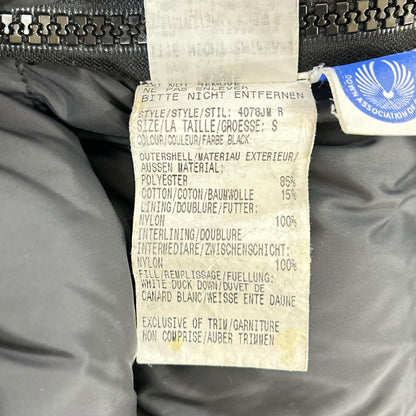 CANADA GOOSE Black Kamloops Down Jacket Size S