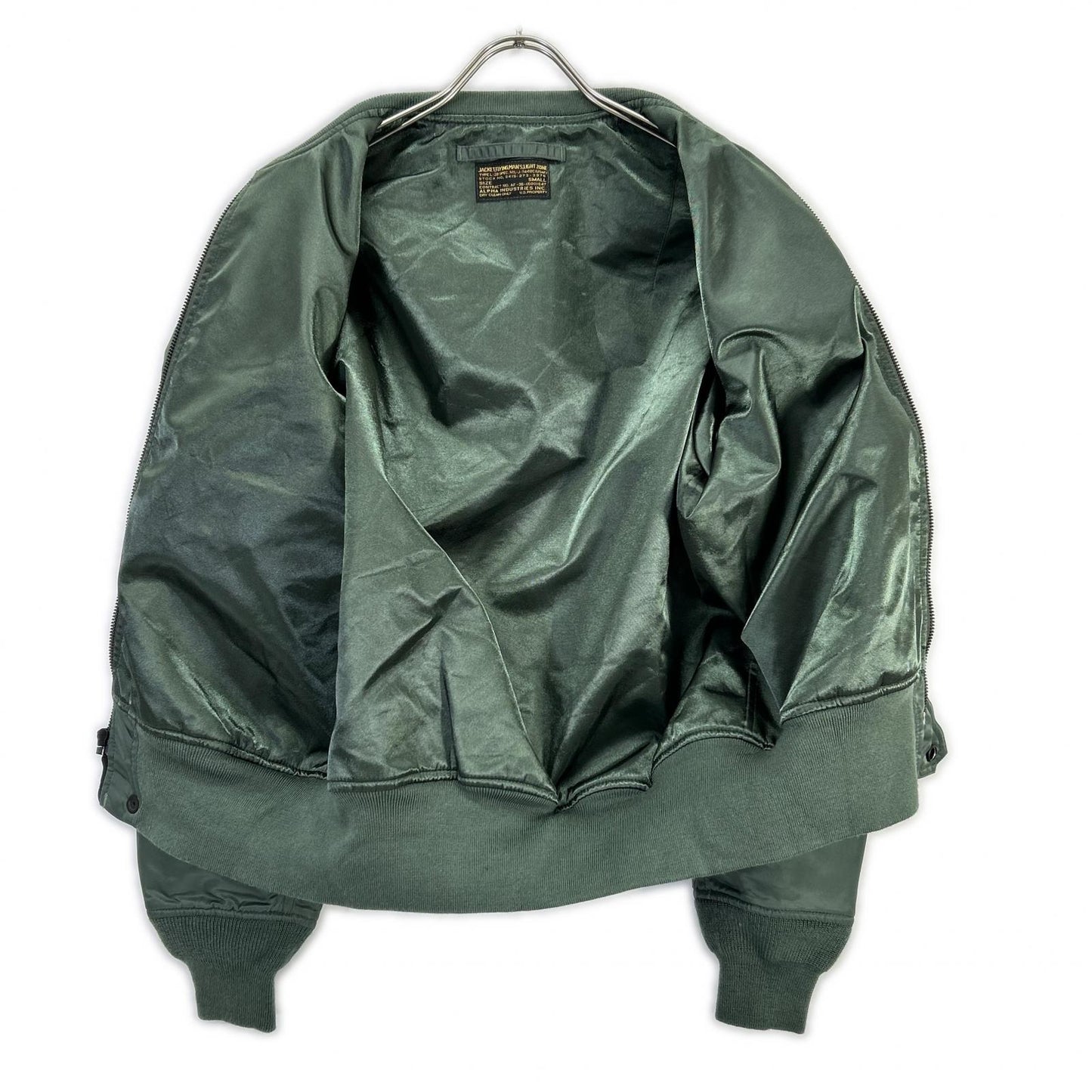 ALPHA INDUSTRIES L-2B Vintage Flight Jacket Green Size S