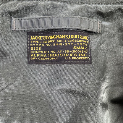 ALPHA INDUSTRIES L-2B Vintage Flight Jacket Green Size S