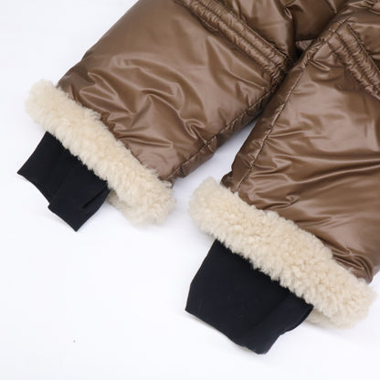 MONCLER GRENOBLE Barrhorn Shearling Jacket Brown Size 3