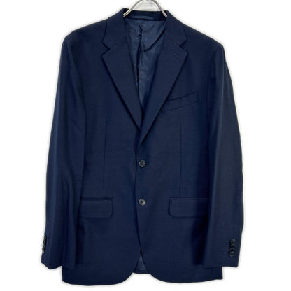 ESTNATION Navy Wool REDA Notch Lapel Pique Jacket Size 48