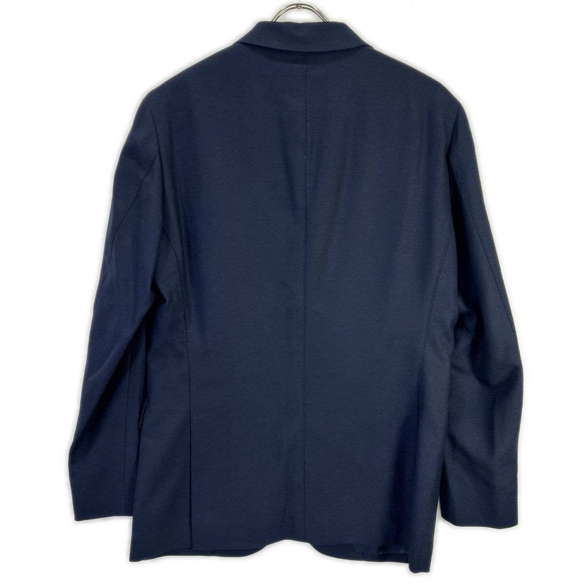 ESTNATION Navy Wool REDA Notch Lapel Pique Jacket Size 48