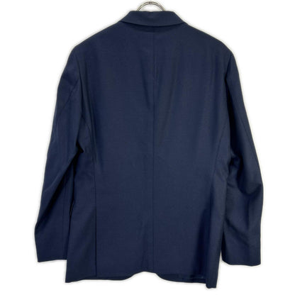 ESTNATION Navy Wool REDA Notch Lapel Pique Jacket Size 48