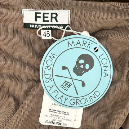 MARK&LONA Streamer Crinkle Nylon Hooded Jacket Brown Size 48
