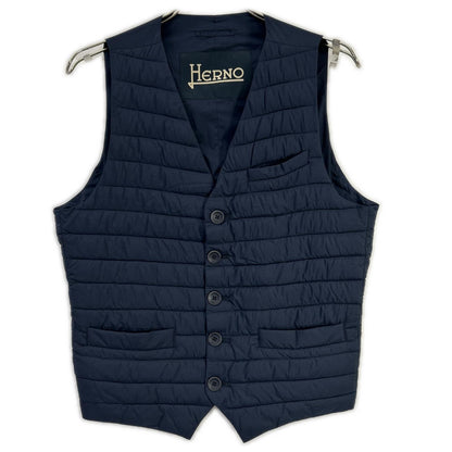 HERNO IN-TECH Nylon Inner Vest Blue Size 46