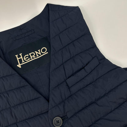 HERNO IN-TECH Nylon Inner Vest Blue Size 46