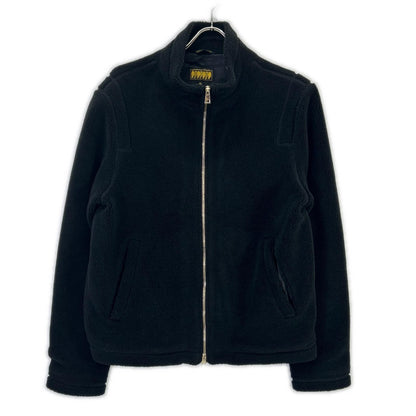 ARCHIVIO Bargello Gold Teddy Fleece Jacket Black Size 46