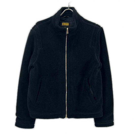 ARCHIVIO Bargello Gold Teddy Fleece Jacket Black Size 46