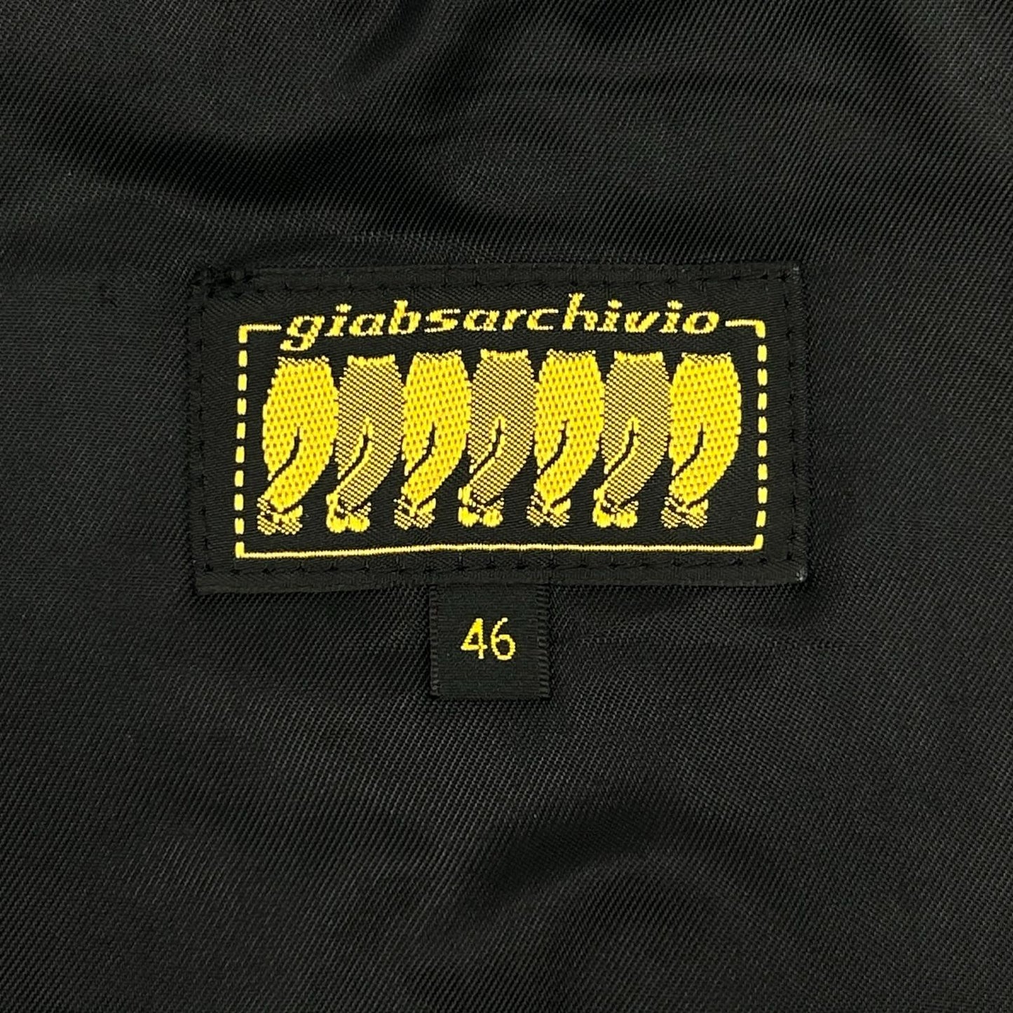 ARCHIVIO Bargello Gold Teddy Fleece Jacket Black Size 46