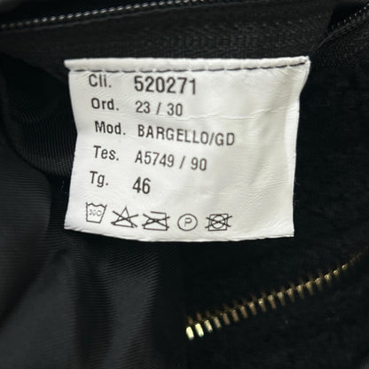 ARCHIVIO Bargello Gold Teddy Fleece Jacket Black Size 46