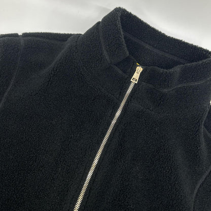 ARCHIVIO Bargello Gold Teddy Fleece Jacket Black Size 46