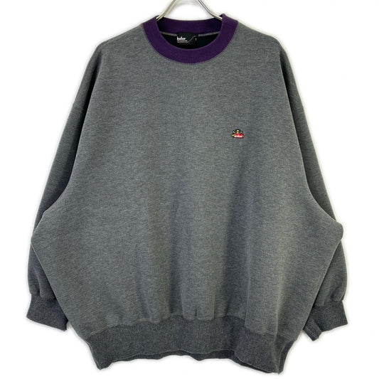kolor Logo Emb. Double-Faced Crewneck Sweatshirt Gray Size 1