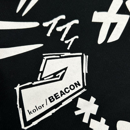 kolor BEACON Print Sweat Black Size 1