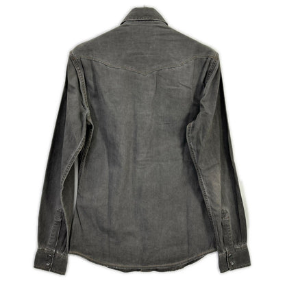 DOLCE&GABBANA Sicilia Western Denim Shirt Gray Size 39