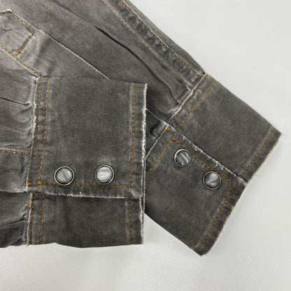 DOLCE&GABBANA Sicilia Western Denim Shirt Gray Size 39