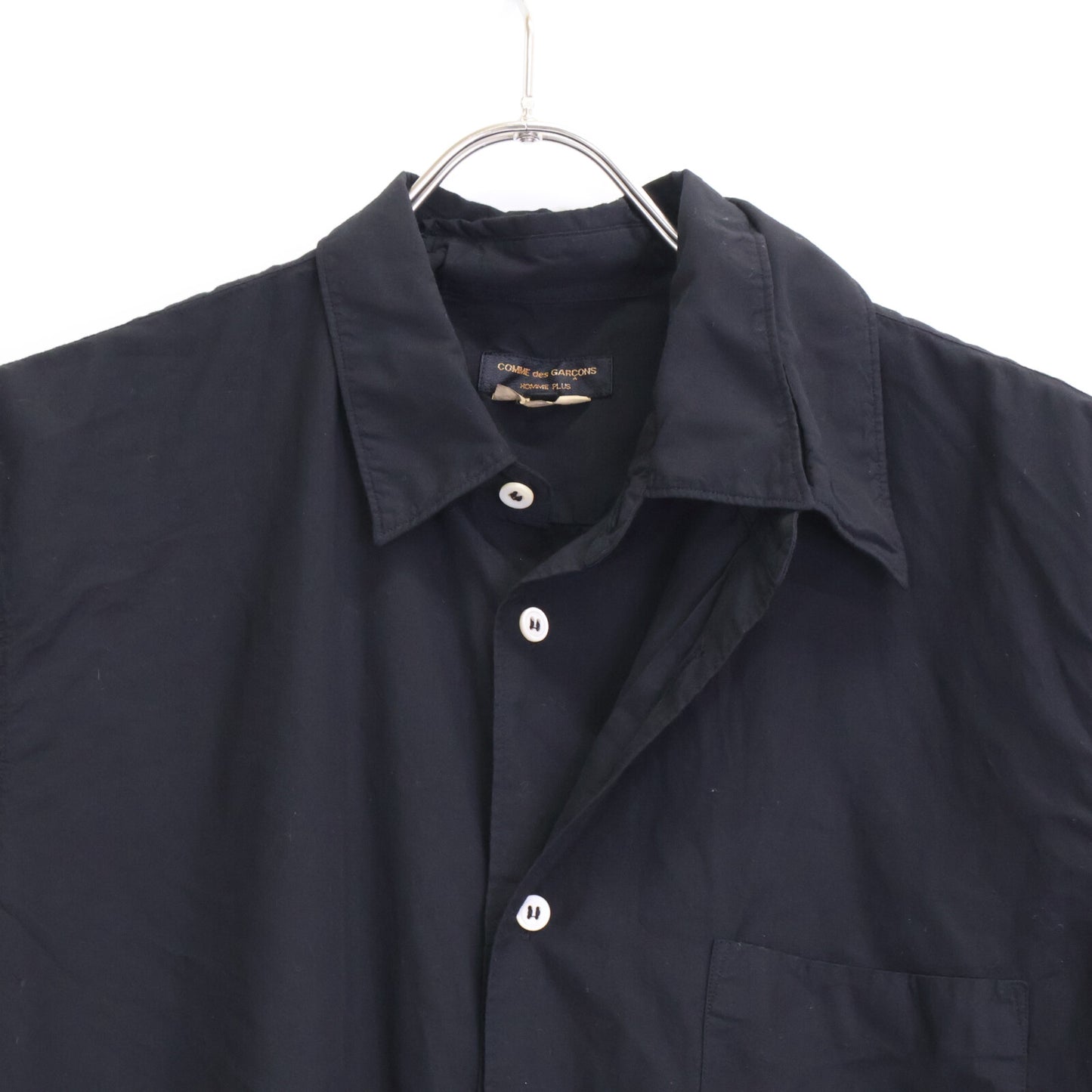 COMMEdesGARCONS HOMME PLUS Layered Shirt Black Size S