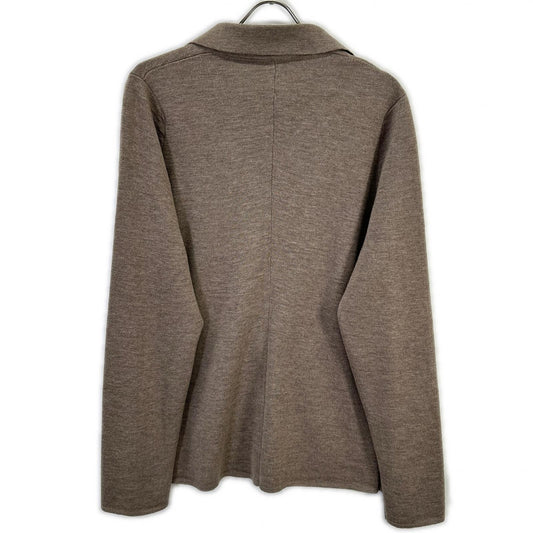 ZANONE Rib Knit Single Jacket Brown Size 50