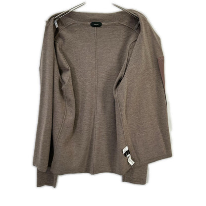 ZANONE Rib Knit Single Jacket Brown Size 50