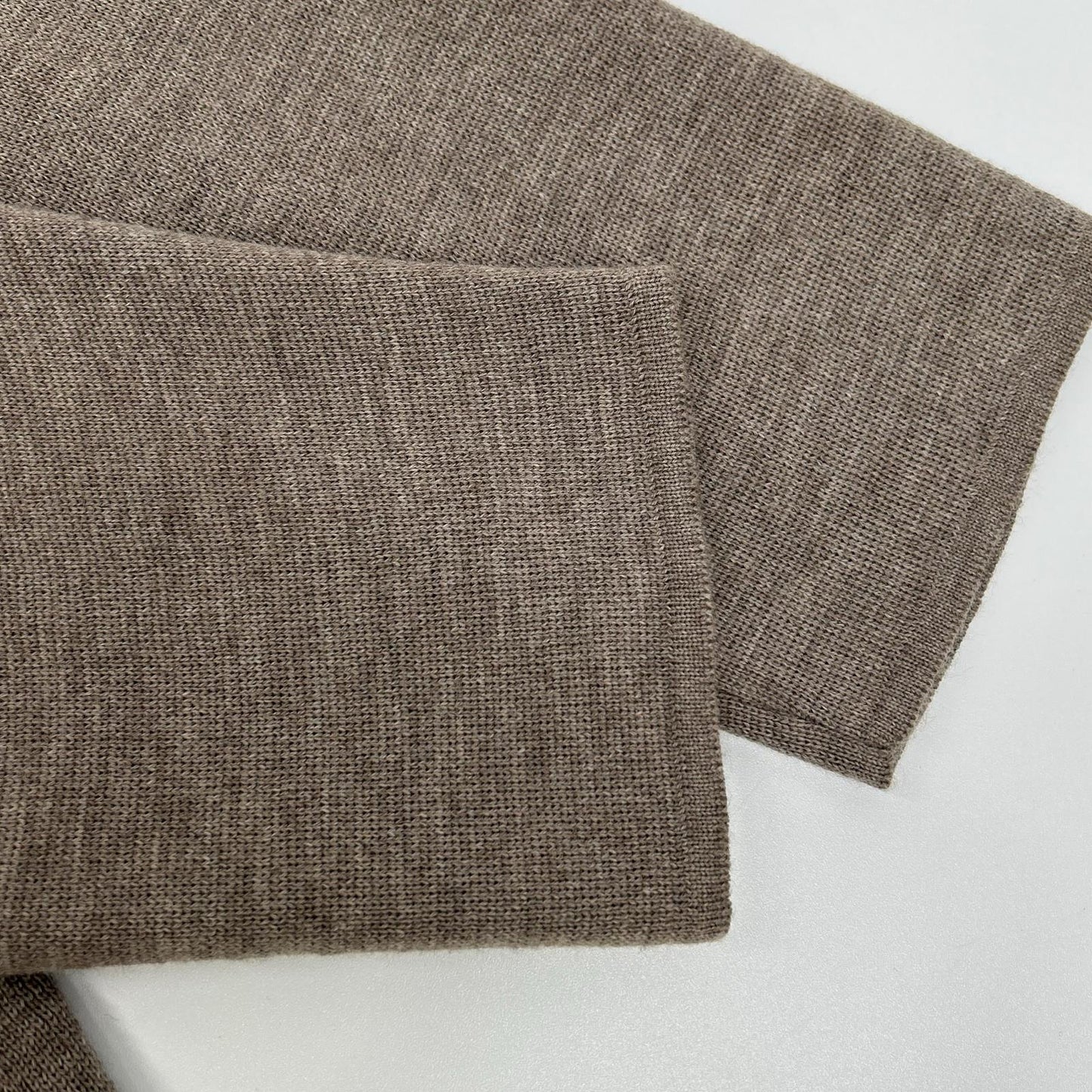 ZANONE Rib Knit Single Jacket Brown Size 50