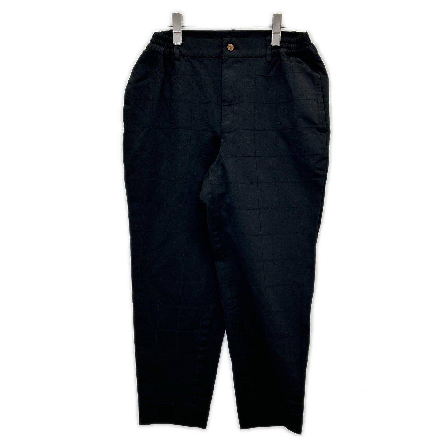 COMMEdesGARCONS HOMME DEUX Windowpane Pants Black Size XS