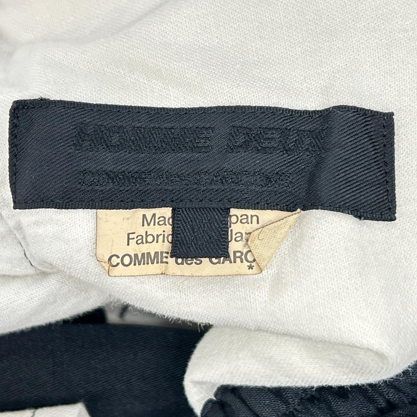 COMMEdesGARCONS HOMME DEUX Windowpane Pants Black Size XS