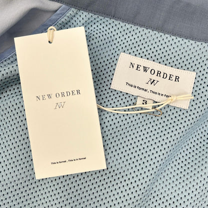 New Order 26SS 2-Tone Sax Blue Track Jacket Size 3