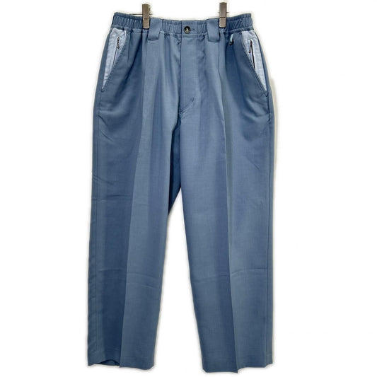 New Order 26SS 2-Tone Sax Blue Wide Relax Pants Size 2