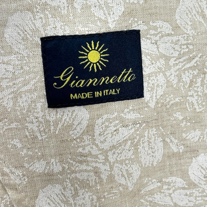 CORALLO Linen Blend Floral Single Jacket Beige Size 46